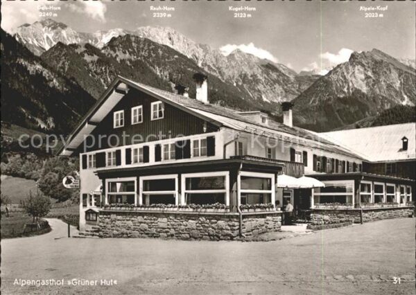 Hinterstein Bad Hindelang Alpengasthof Grüner Hut Allgäuer Alpen
