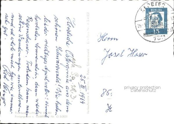 St Peter Schwarzwald Maria Lindenberg Wallfahrtsort Fliegera – Bild 2