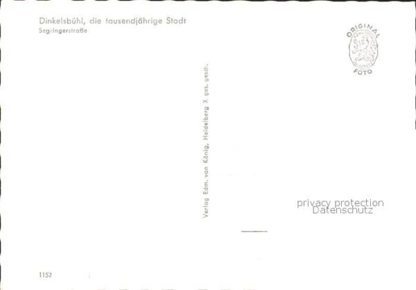 Dinkelsbuehl Segringerstrasse tausendjährige Stadt – Bild 2