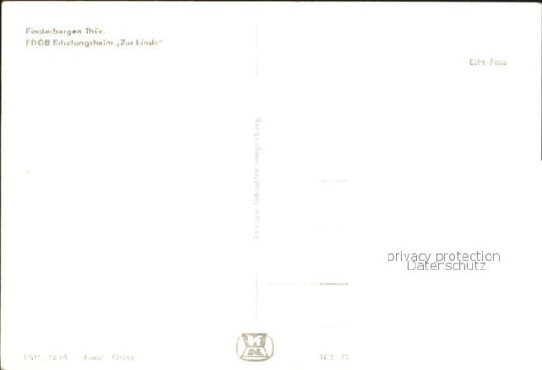 Finsterbergen FDGB Erholungsheim Zur Linde – Bild 2