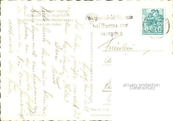 Leipzig Auerbachs Keller historischer Weinkelle – Bild 2