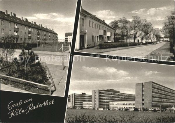 Raderthal Teilansichten Siedlung Wohnblocks