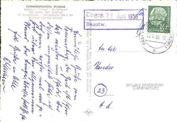Wildbad Schwarzwald Sommerberghotel Fliegeraufnahme – Bild 2