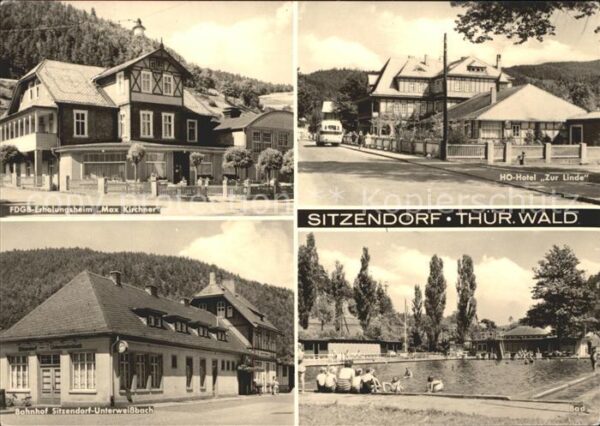 Sitzendorf Thueringen FDGB Erholungsheim Max Kirchner HO Hote