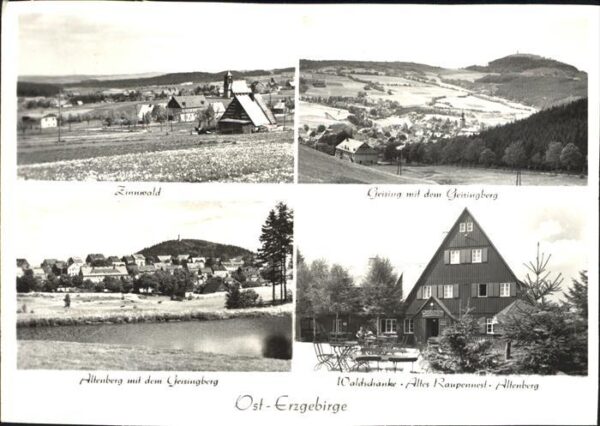Zinnwald-Georgenfeld und Umgebung Geising Geisingberg Waldsc