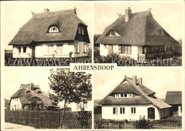 Ahrenshoop Ostseebad Rohrdach Häuser am Hohen Ufer Ostseebad