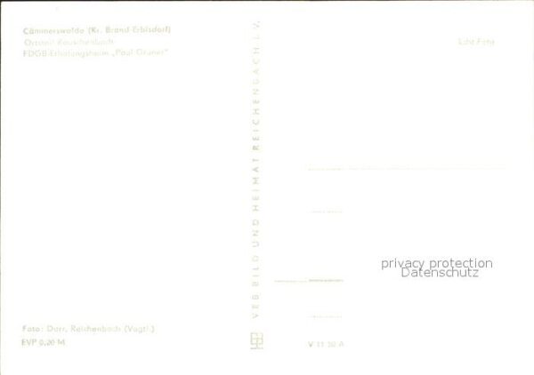 Rauschenbach Neuhausen FDGB Erholungsheim Paul Gruner – Bild 2