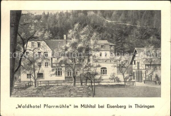Eisenberg Thueringen Waldhotel Pfarrmühle im Mühltal