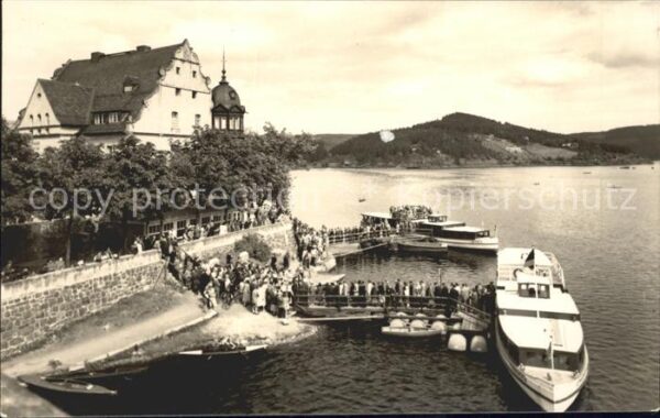 Saalburg Saale Stausee der Bleiloch Saaletalsperre Sch