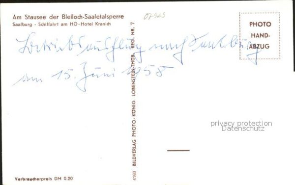 Saalburg Saale Stausee der Bleiloch Saaletalsperre Sch – Bild 2