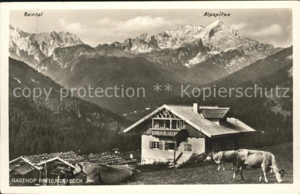 Garmisch-Partenkirchen Almwirtschaft Hintergraseck Raintal Alp