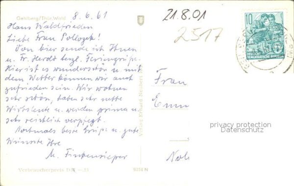 Gehlberg Dorfpartie Kirche Viehtrieb – Bild 2