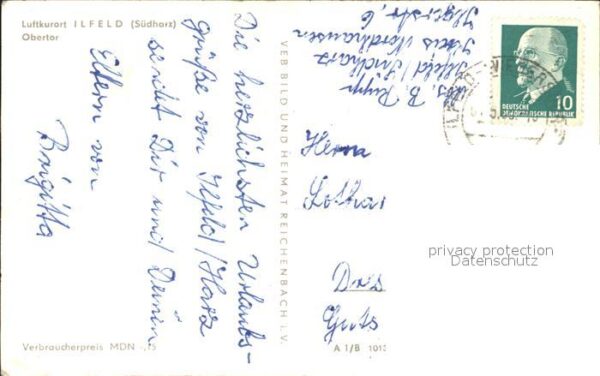 Ilfeld Suedharz Dorfpartie Obertor Kirche – Bild 2