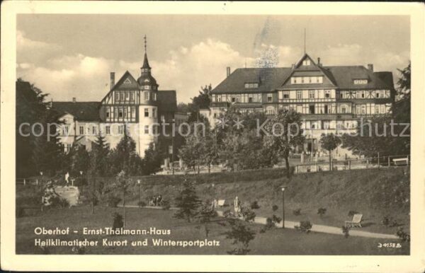 Oberhof Thueringen Ernst Thälmann Haus