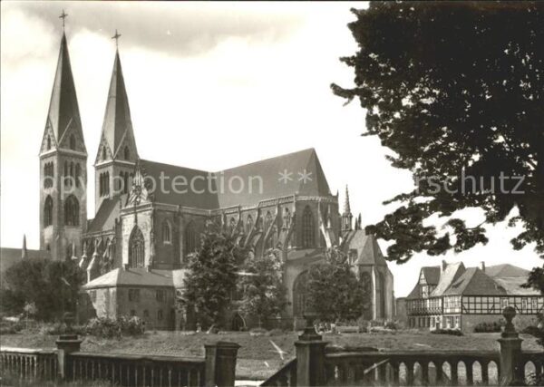 Halberstadt Dom von Südosten mit Gleimhaus