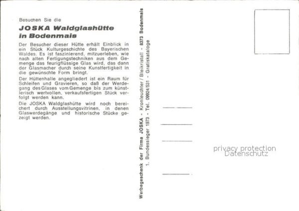 Bodenmais Joska Waldglashütte – Bild 2