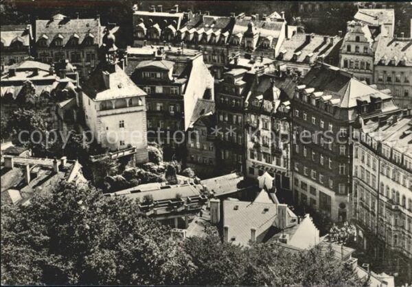 Karlovy Vary Pohled z vyhcazkove cesty na Jelenim sk