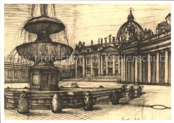 Vatican Citta del Vaticano Fontana di Piazza S