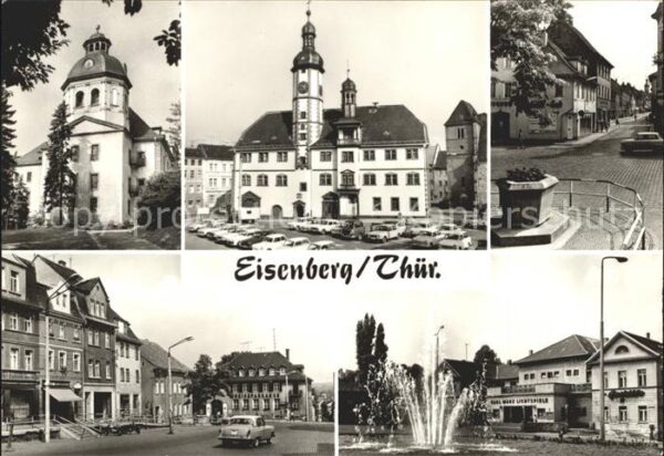 Eisenberg Thueringen Schlosskirche Rathaus Markt Steinweg Pl