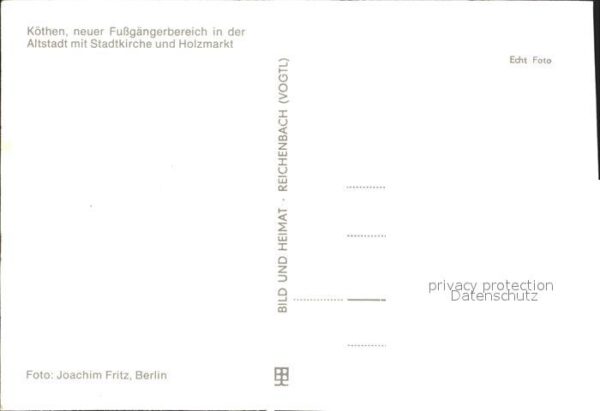 Koethen Anhalt Fussgängerzone Altstadt Stadtkirche Hol – Bild 2