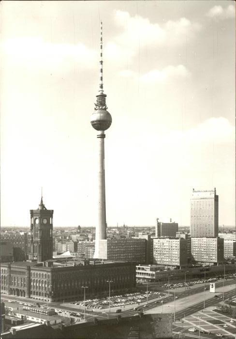Berlin Rathaus Fernsehturm Interhotel Stadt Be