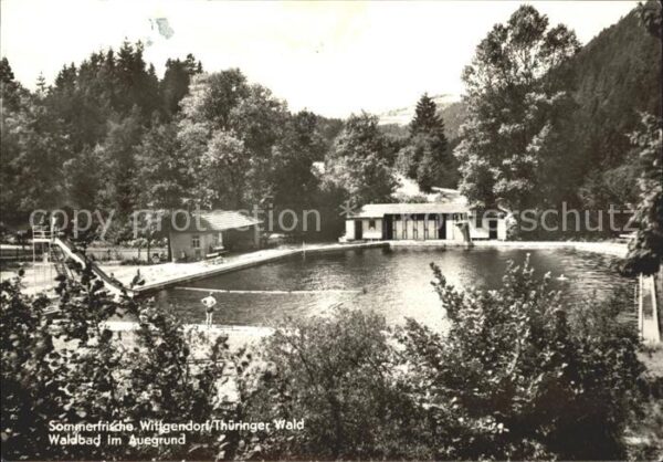 Wittgendorf Saalfeld Waldbad im Auegrund