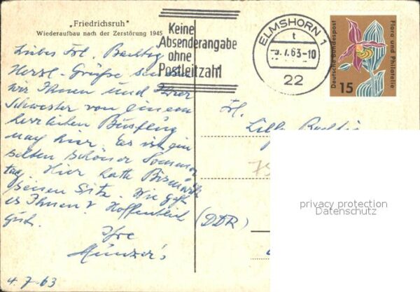 Friedrichsruh Aumuehle Wiederaufbau nach 1945 – Bild 2