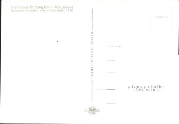 Berlin Weissensee Stephanus Stiftung Glockenstuhlplastik – Bild 2