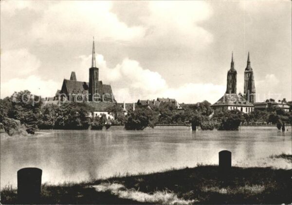 Breslau Niederschlesien Dom und Kreuzkirche