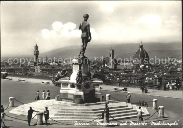 Firenze Florenz Panorama dal Piazzale Michelangelo