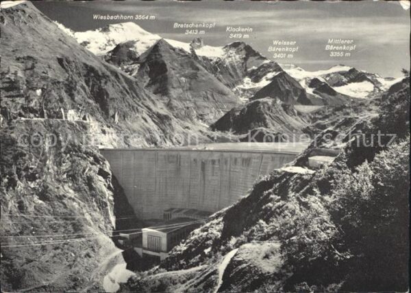 Kaprun Tauernkraftwerke Limbergsperre mit Kraf