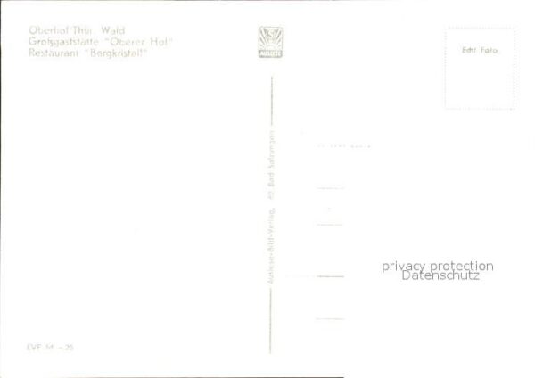 Oberhof Thueringen Grossgaststätte Oberer Hof Restaurant B – Bild 2