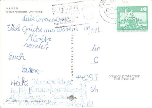 Waren Mueritz Konsum Gaststätte Müritzring – Bild 2