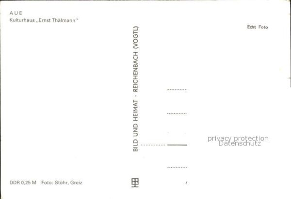 Aue Erzgebirge Kulturhaus Ernst Thälmann – Bild 2