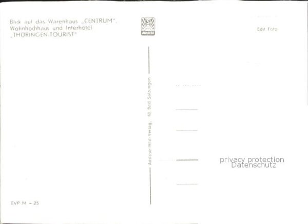 Suhl Thueringer Wald Warenhaus Centrum Interhotel Thüringen – Bild 2