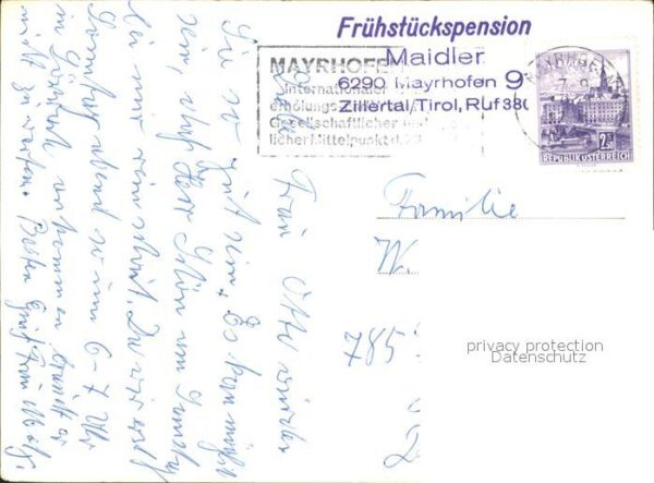 Mayrhofen Zillertal Frühstückspension Maidler Gaststube – Bild 2
