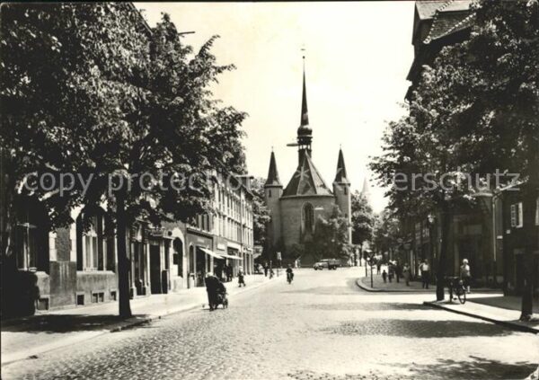 Zittau Äussere Weberstrasse mit Weberkirche