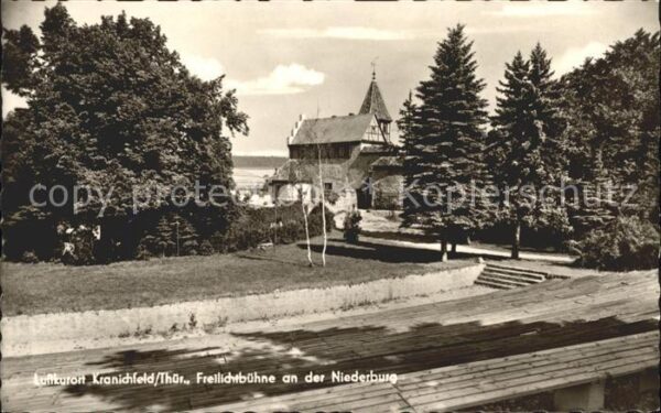 Kranichfeld Freilichtbühne an der Niederburg Luftku