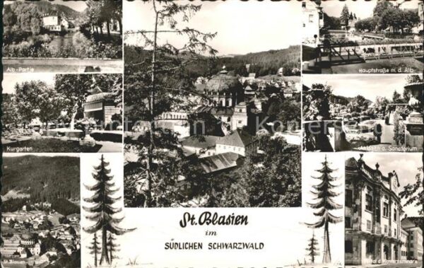 St Blasien Kurgarten Alb Anlagen Sanatorium Portal