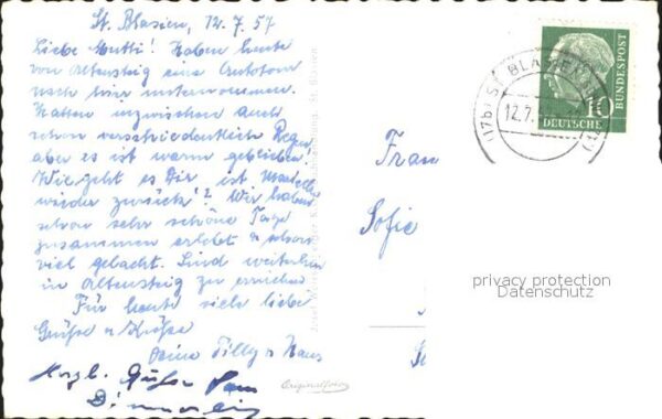 St Blasien Kurgarten Alb Anlagen Sanatorium Portal – Bild 2