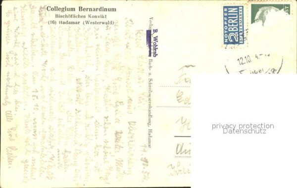 Hadamar Westerwald Collegium Bernardinum Bischöfliches Kon – Bild 2