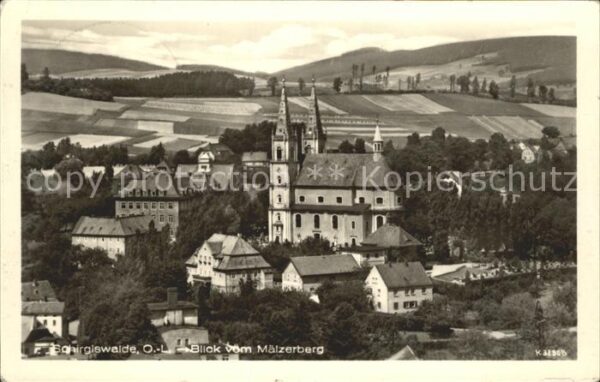 Schirgiswalde Blick vom Mälzerberg Kirche