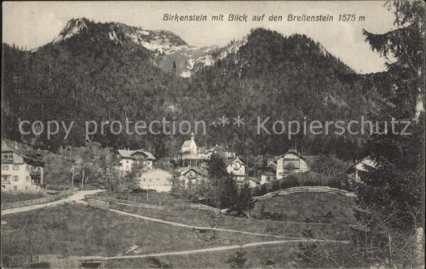 Birkenstein mit Blick auf den Breitenstein Bayerisc
