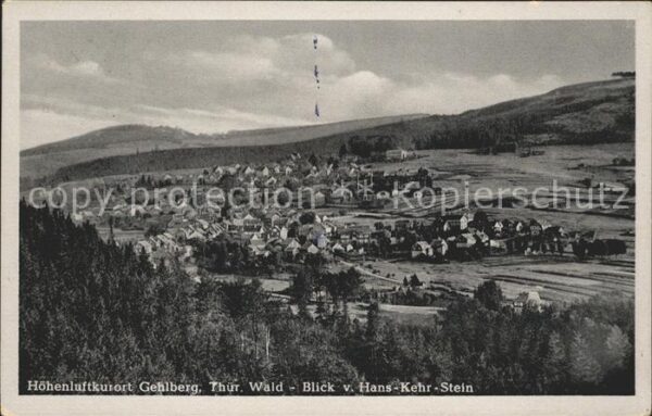 Gehlberg Panorama Blick vom Hans Kehr Stein Höhe