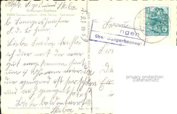 Morungen FDGB Genesungsheim Otto Schlag Speisesa – Bild 2