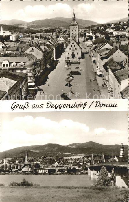 Deggendorf Donau Marktplatz Donau Brücke