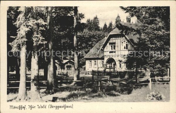Moenchhof Manebach Berggasthaus Thüringer Wald