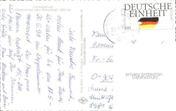 Bischofsgruen Asenturm Ochsenkopf Fichtelgebirge Auss – Bild 2