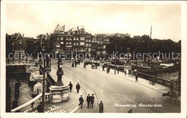 Amsterdam Niederlande Blauwbrug Brücke