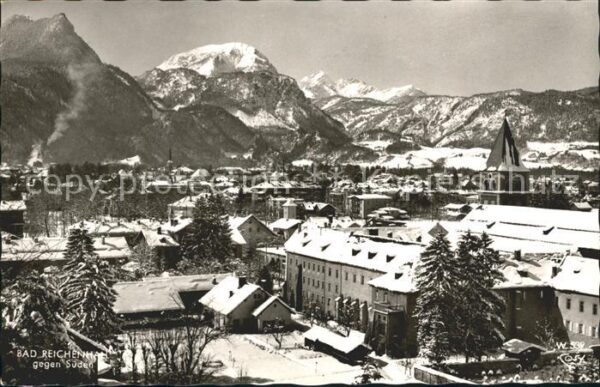 Bad Reichenhall Panorama Blick gegen Süden Alpen